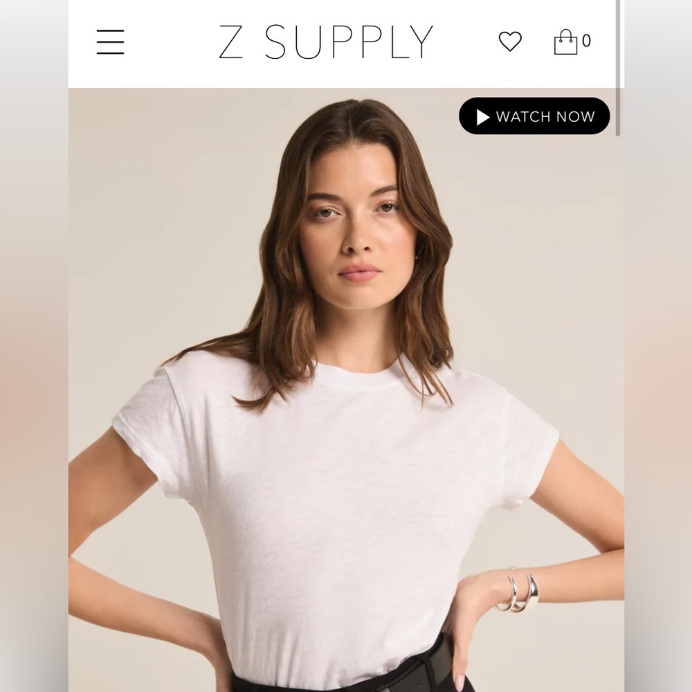 Perfect white tee in XS - NWT